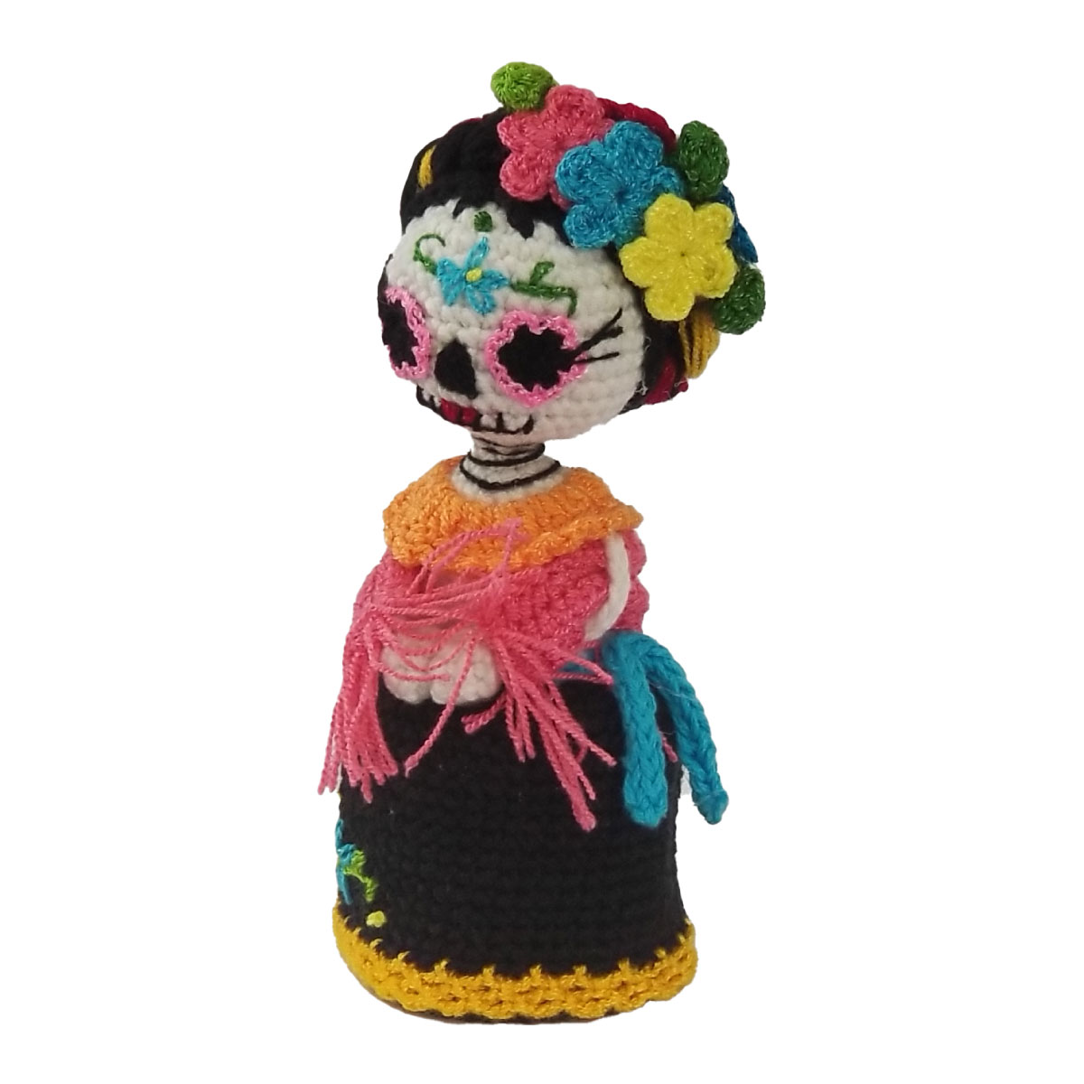 Muñeca Amigurumi Adorable Catrina 20 Cms