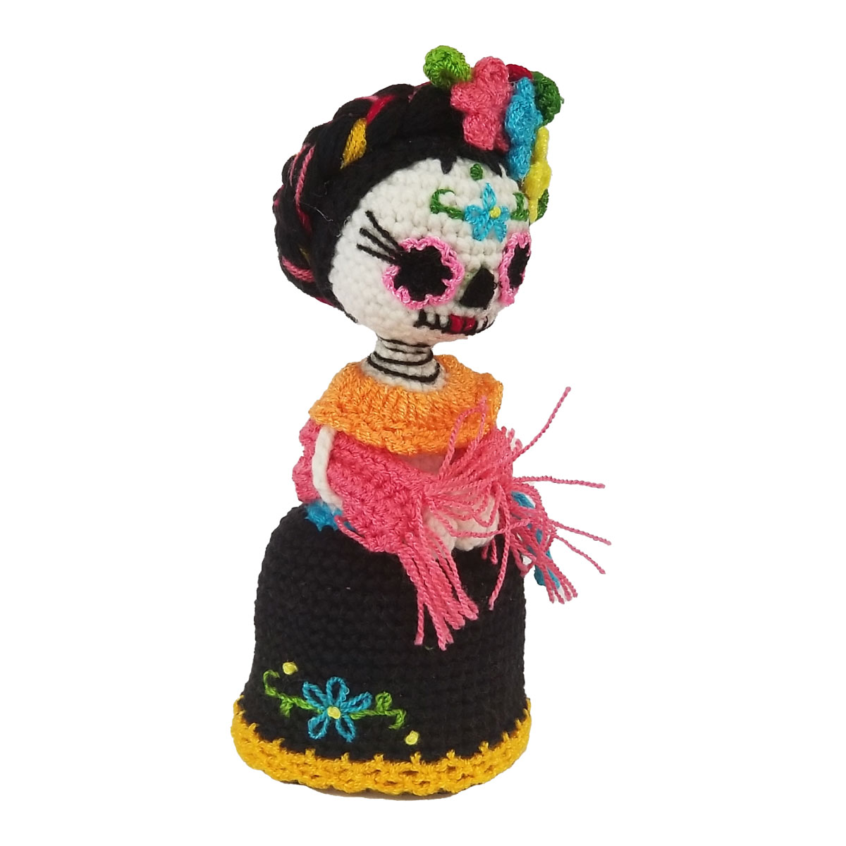 Muñeca Amigurumi Adorable Catrina 20 Cms
