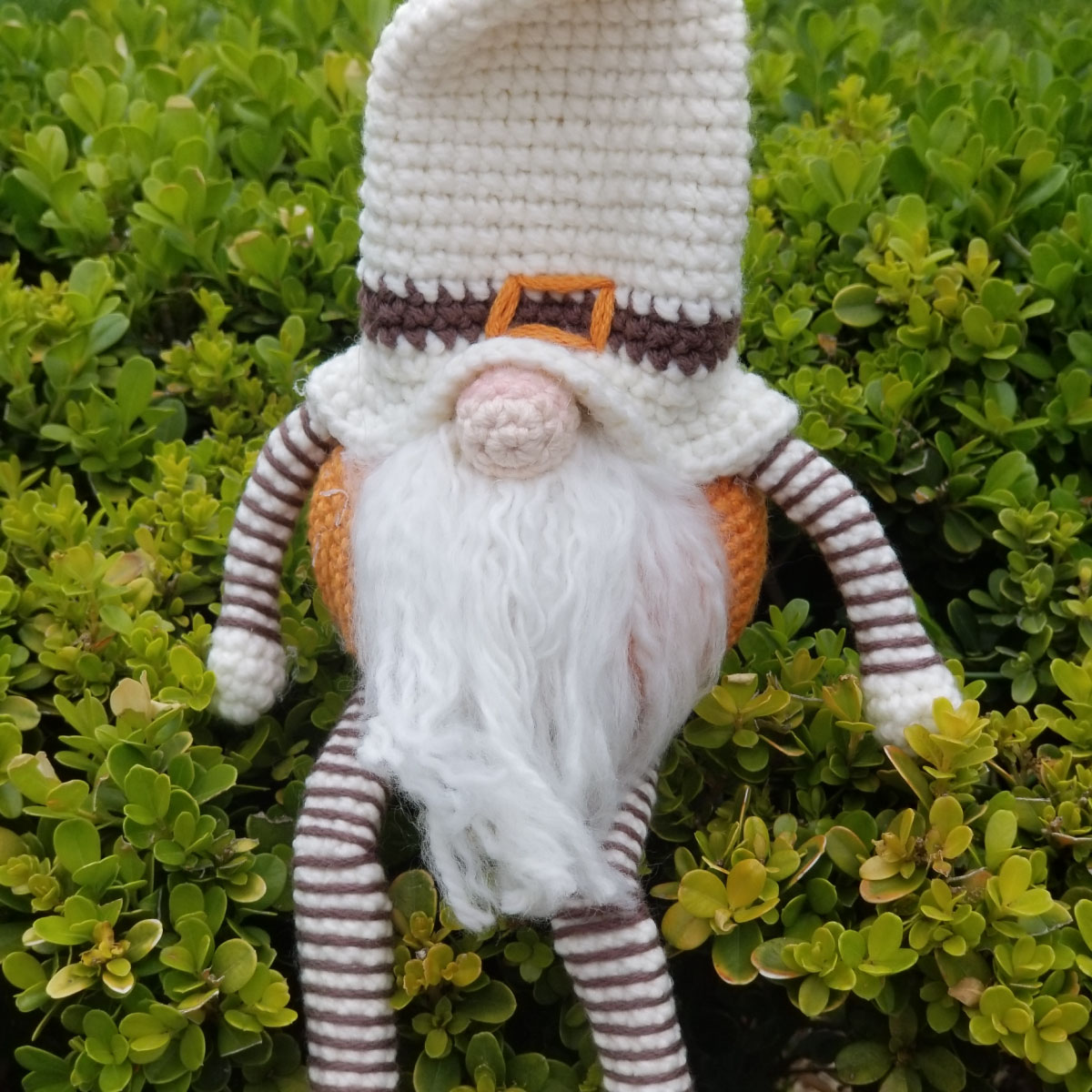 Calabaza Gnomo Amigurumi 29 x 16 cms