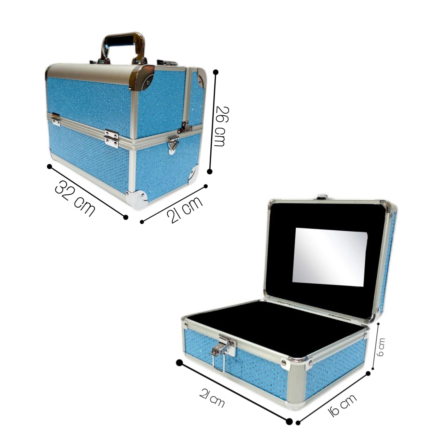 COSMETIQUERA NECESER MALETIN MAQUILLAJE UÑAS 