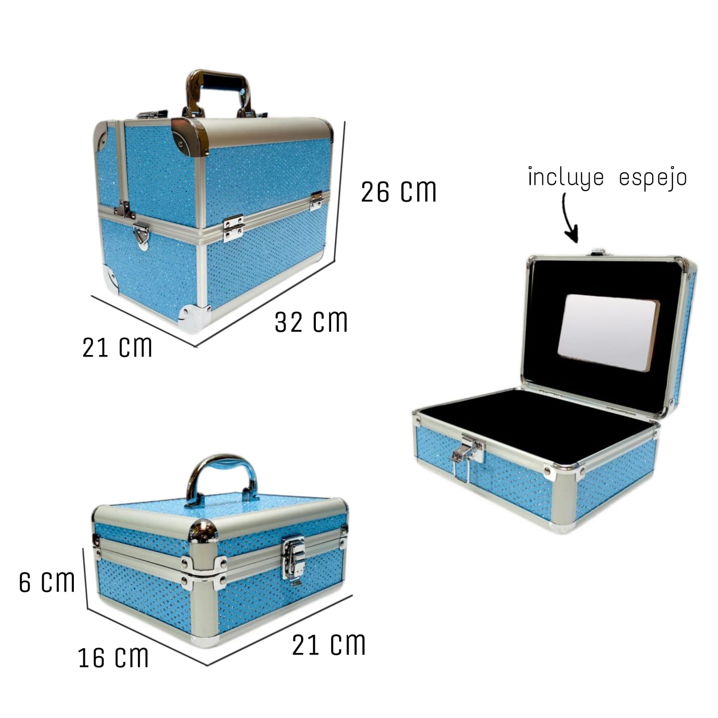 COSMETIQUERA NECESER MALETIN MAQUILLAJE UÑAS 