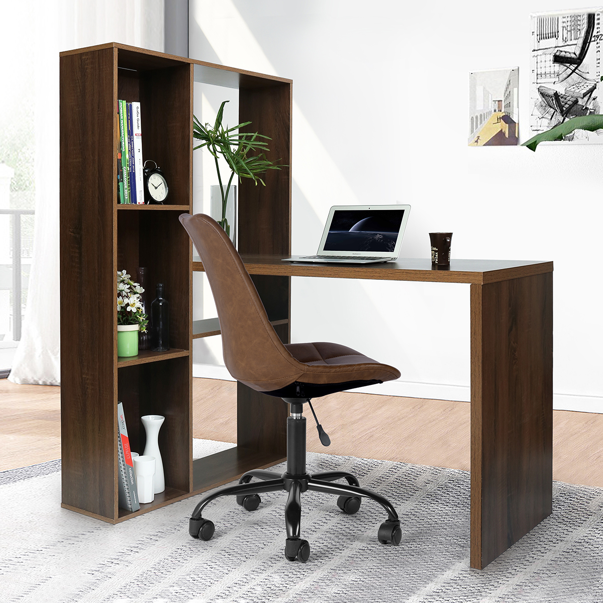 FurnitureR Escritorio Portátil. Mesa Portátil para Computadora