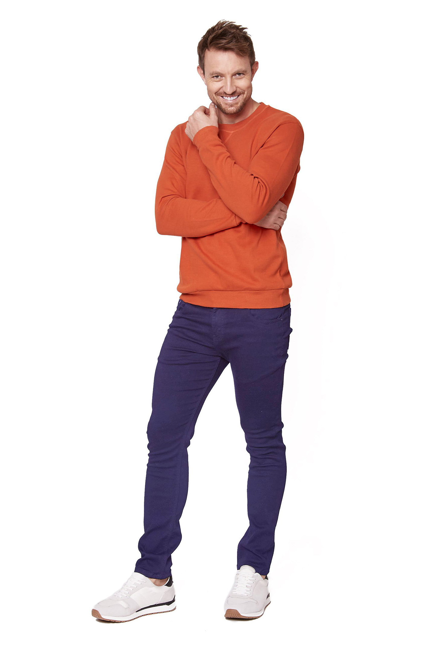 EJ | Pantalón de gabardina para hombre, Corte Skinny | Modelo 5501