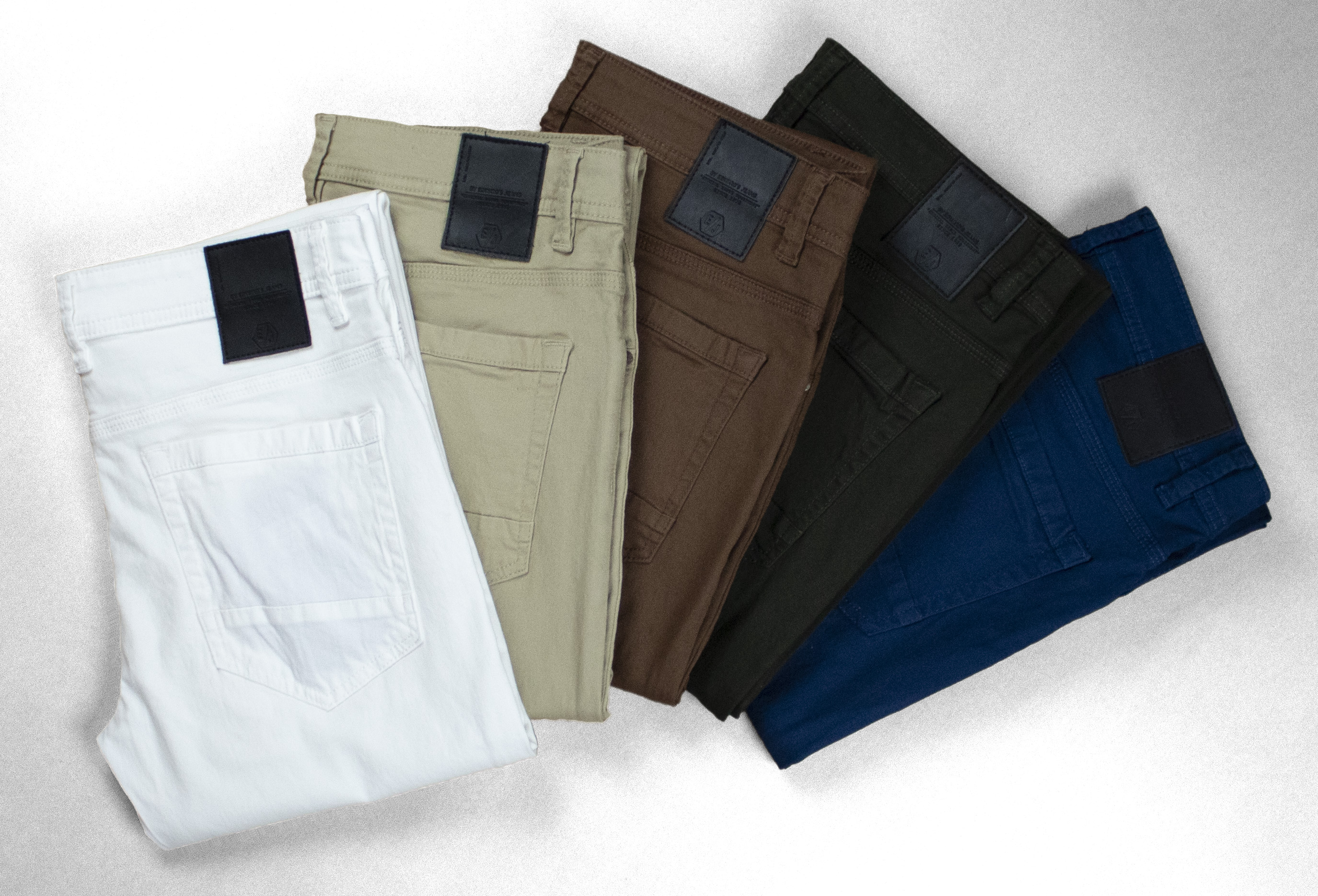 EJ | Pantalón de gabardina para hombre, Corte Skinny | Modelo 5501