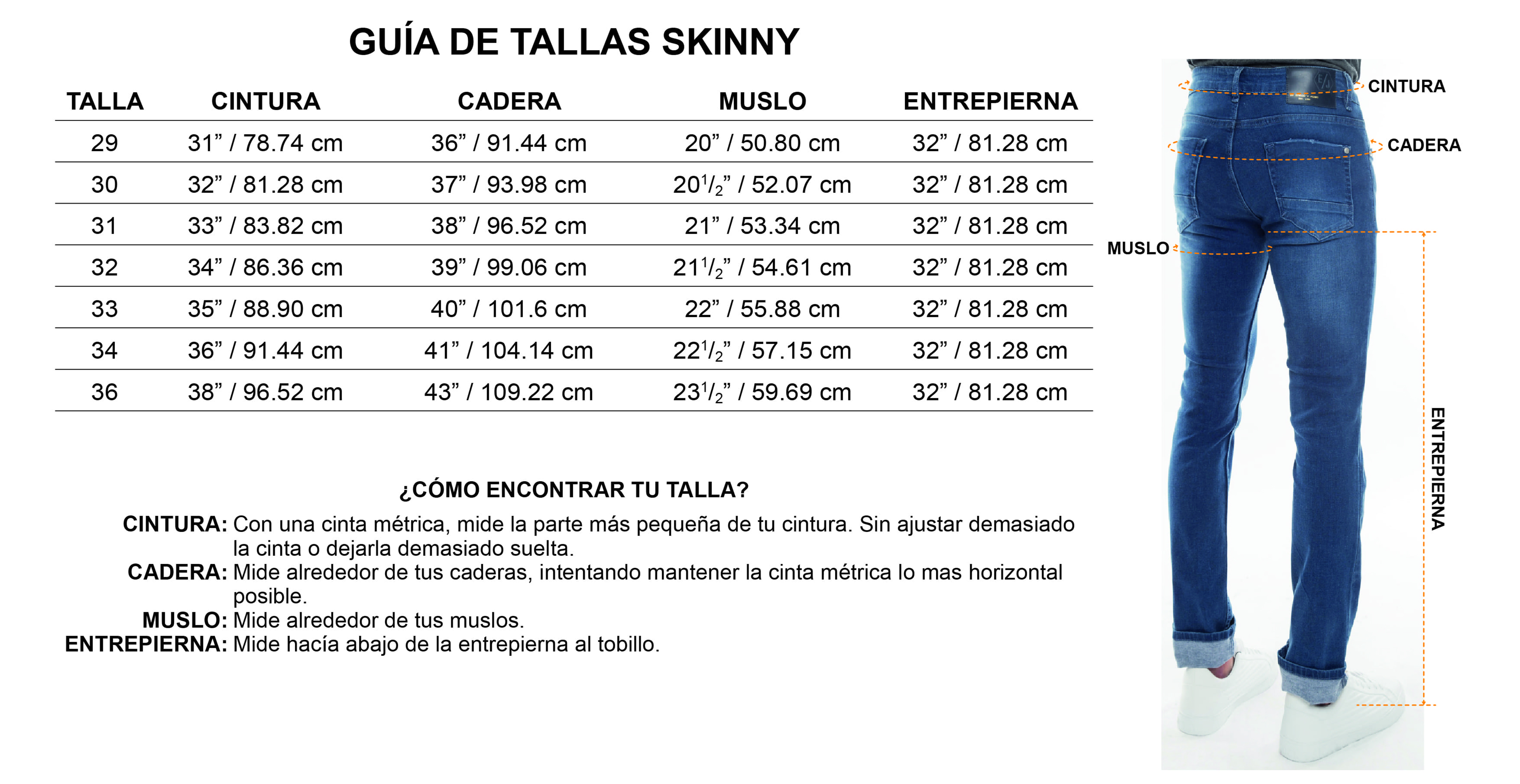 EJ | Pantalón de gabardina para hombre, Corte Skinny | Modelo 5501