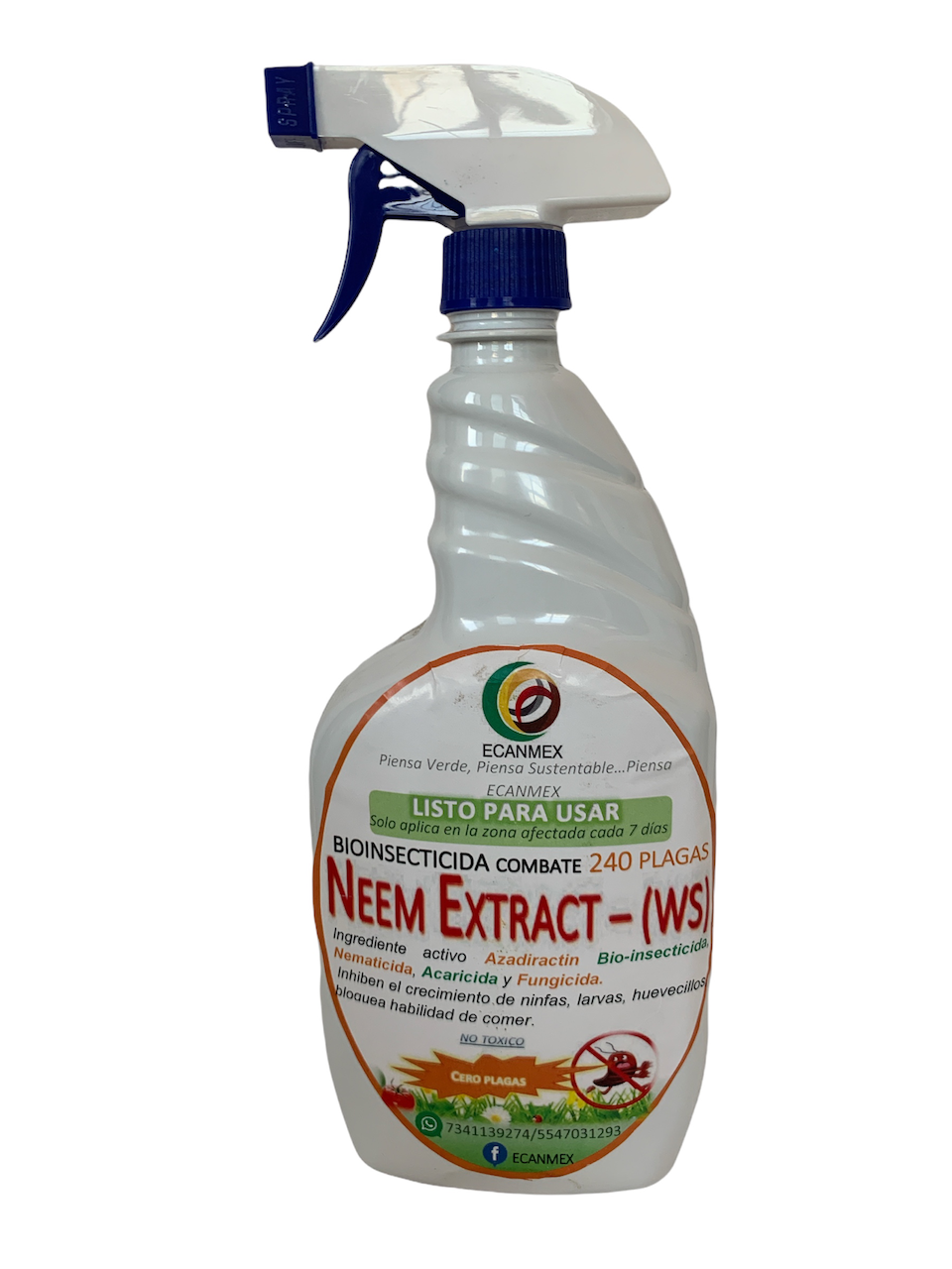 Extracto de NEEM para Plagas de las Plantas NEEM EXTRACT Atomizador 1 L