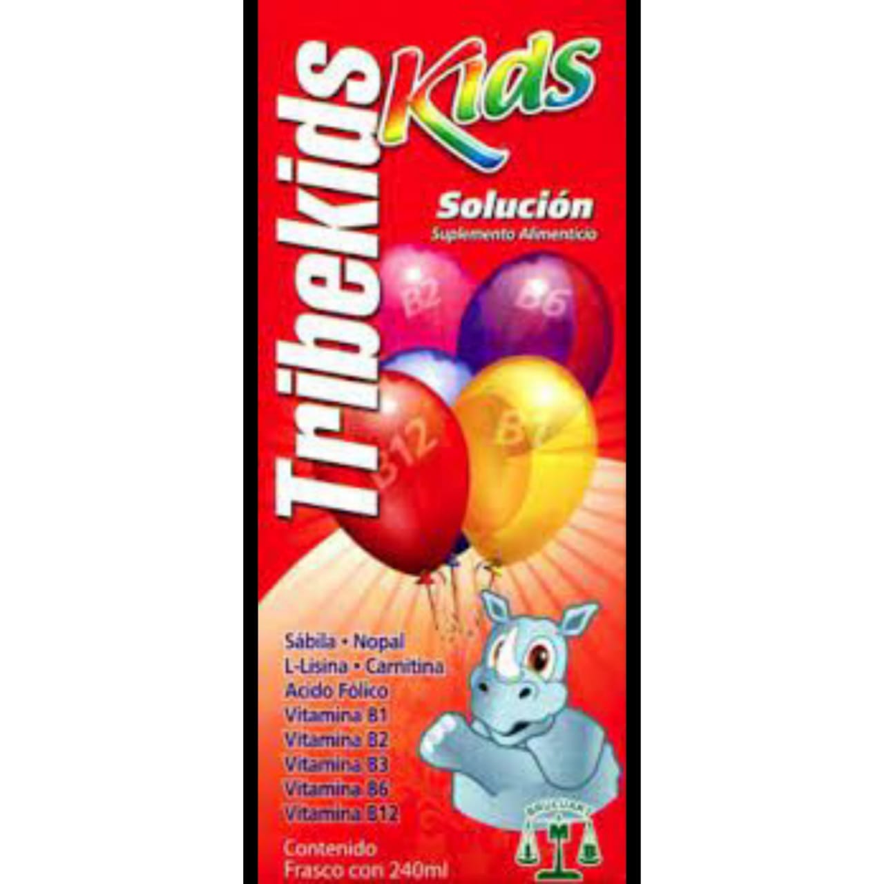 Tribekids Solución, Suplemento Alimenticio , Frasco Con 240ml