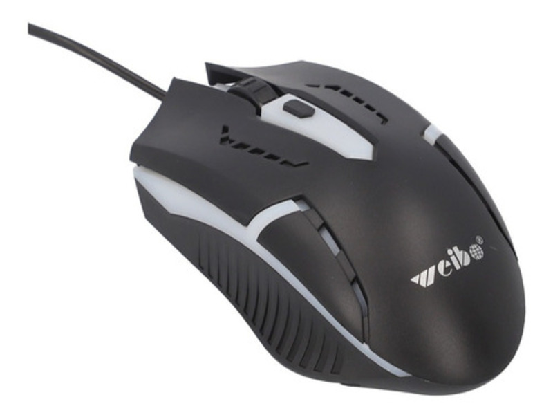 Mouse Gamer Óptico Alámbrico Usb Negro Barato