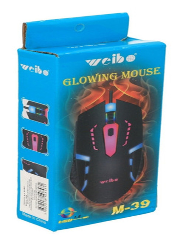 Mouse Gamer Óptico Alámbrico Usb Negro Barato