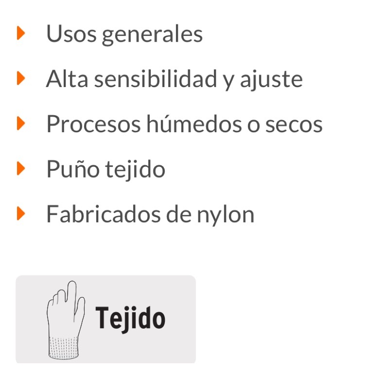  Guantes de seguridad  ( 2 PARES ) Usos Generales para mecánica-fabricados de nylon ,Talla M ,multi usos GU-122 TRUPER