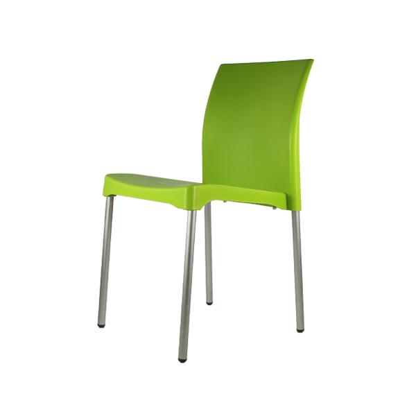 Set 4 Sillas para comedor Vivanti Verde plastico Mundo In.