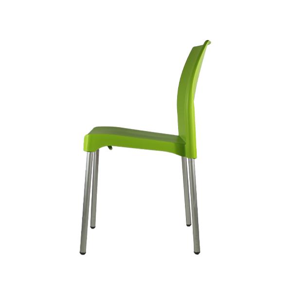 Set 4 Sillas para comedor Vivanti Verde plastico Mundo In.
