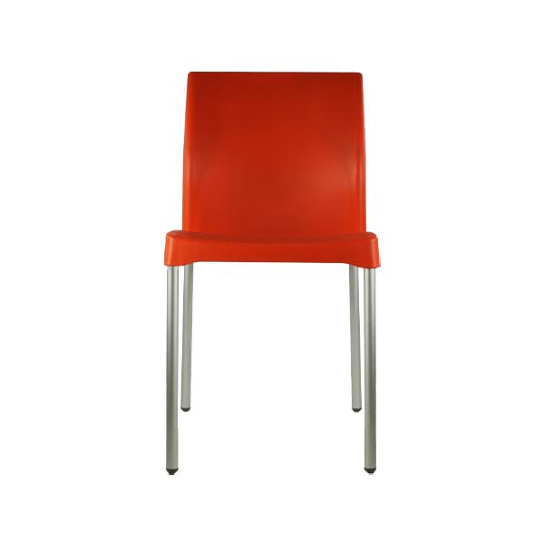 Set 4 Sillas para comedor Vivanti Naranja plastico Mundo In.