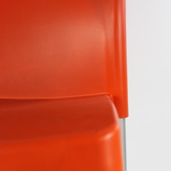 Set 4 Sillas para comedor Vivanti Naranja plastico Mundo In.