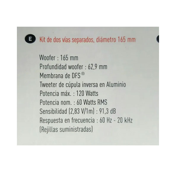 Set De Medios Focal Access165as De 2 Vías