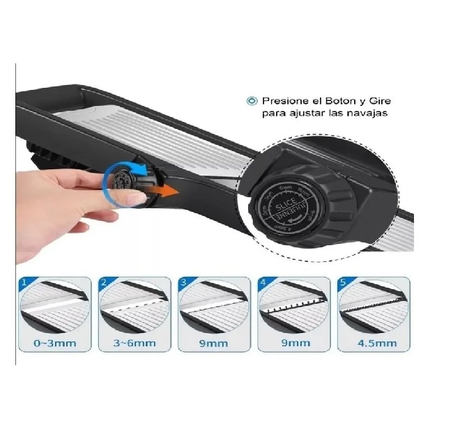 Mandolina Slicer 3en1 Uso Rudo 