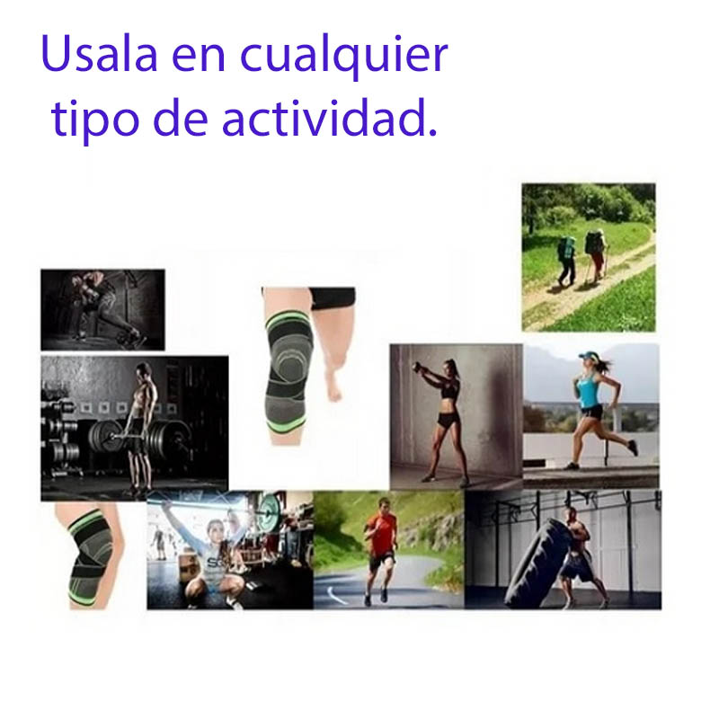 Rodilleras Elástica de Compresión Ajustable Crossfit Gym Basquetbol Expadex  2 piezas