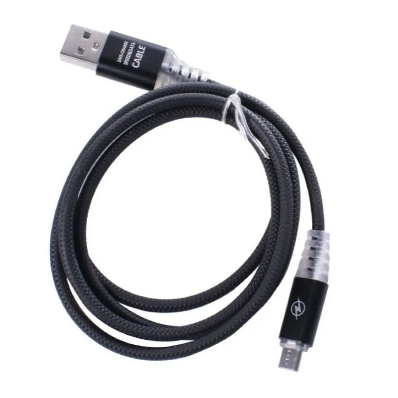 Cable Micro USB V8 Luminoso Luz En Puntas Solo Carga