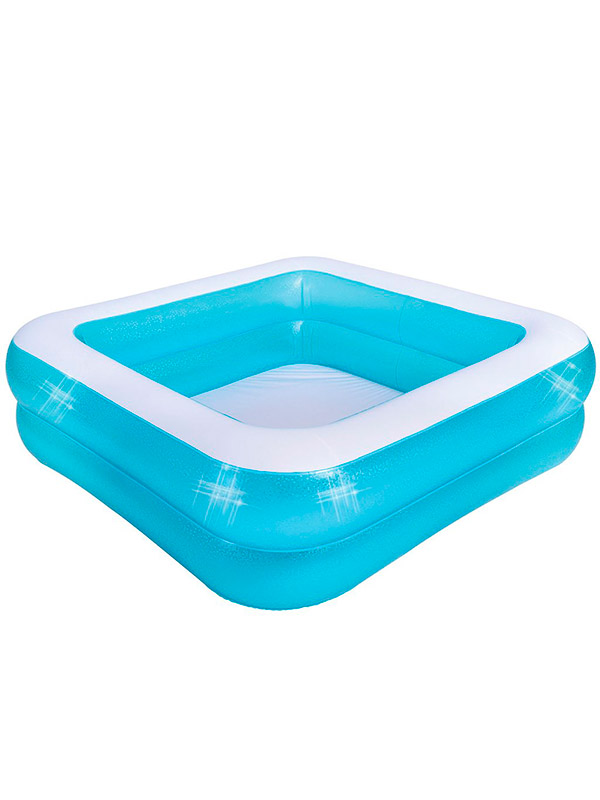 Alberca Inflable Cuadrada Sunclub 2 Aros 145cmx45cm