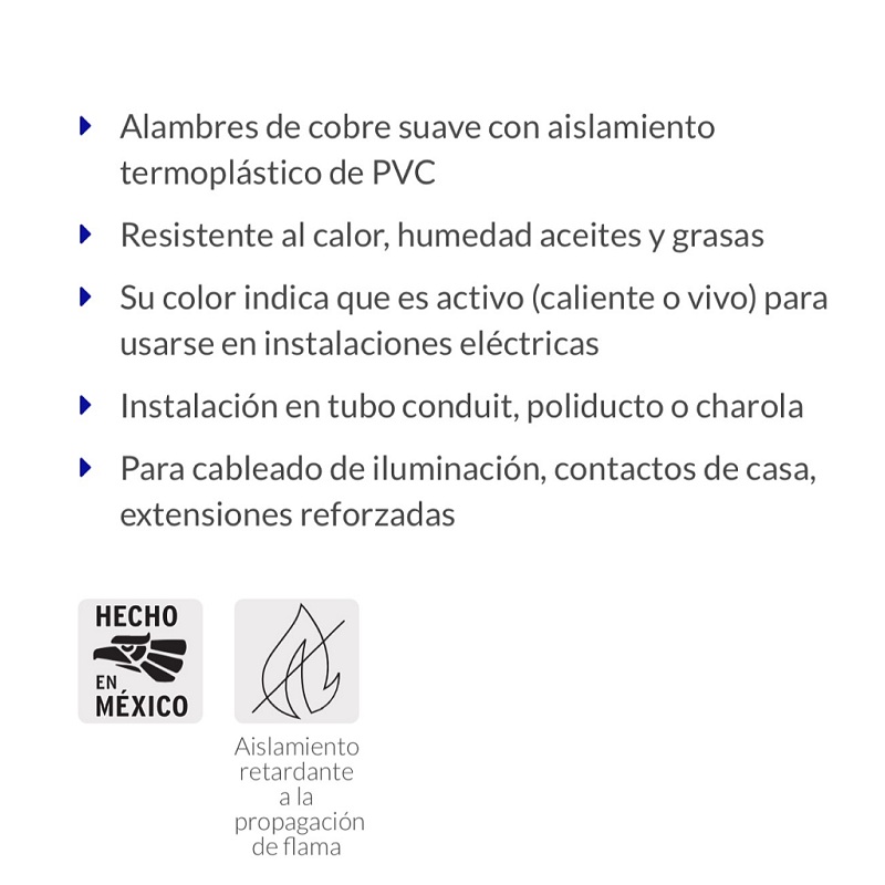 Cable Eléctrico THHW-LS, 12 AWG, color negro rollo de 100 m para cableado de iluminación, contactos de casa CAB-12N VOLTECK