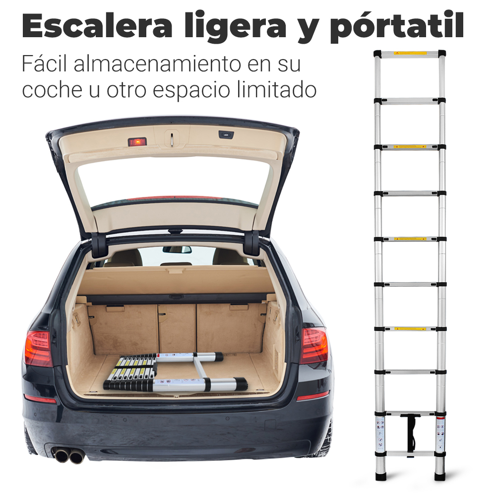 Escalera Telescópica Retráctil Lo Necesito 2.9 metros