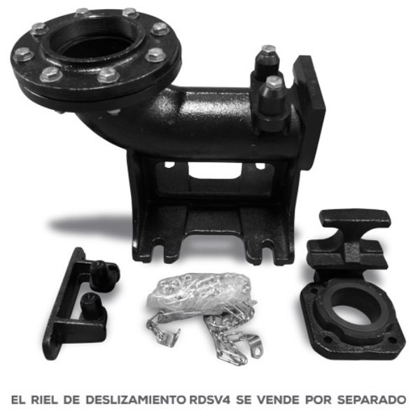 CODO DE DESCARGA 90 GRADOS PARA BOMBA SUMERGIBLE DE LODO SV4 EVANS