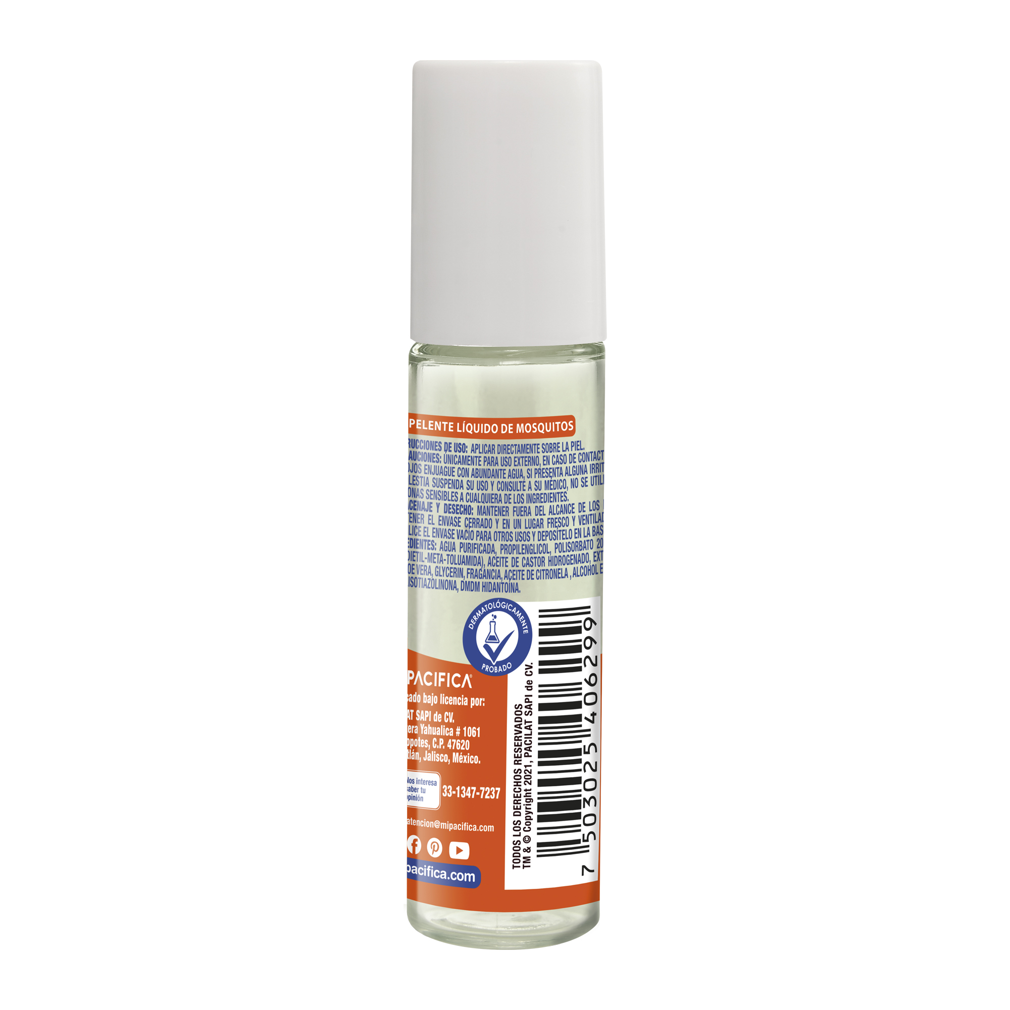 Repelente De Mosquitos Roll-on 12 Ml Pacifica