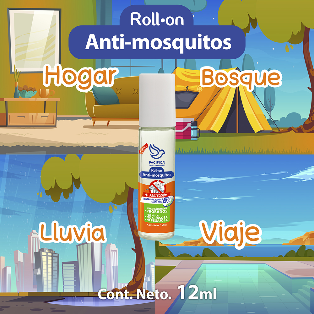 Repelente De Mosquitos Roll-on 12 Ml Pacifica