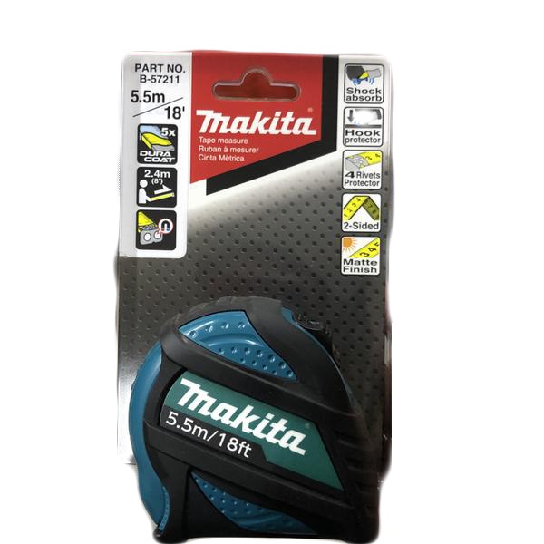 Flexómetro Uso Rudo 5.5m/18ft X 25mm Makita B57211
