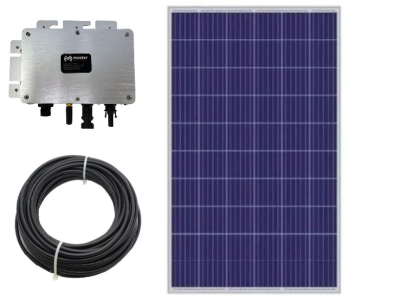 Kit de Interconexión de Sistema Solar con Celda, Inversor de 300 Watts y Cable Reforzado / Master / MP-INKIT300W