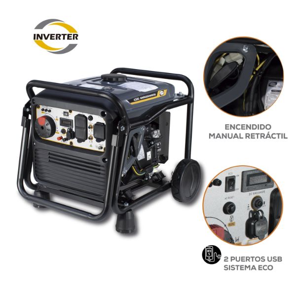 Generador Inverter Evans Monofasico 4500w 7.5hp Thunder