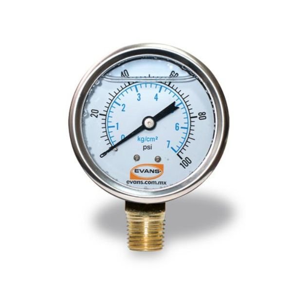 Evans - Manómetro de presión - Purificadores Bomba de agua