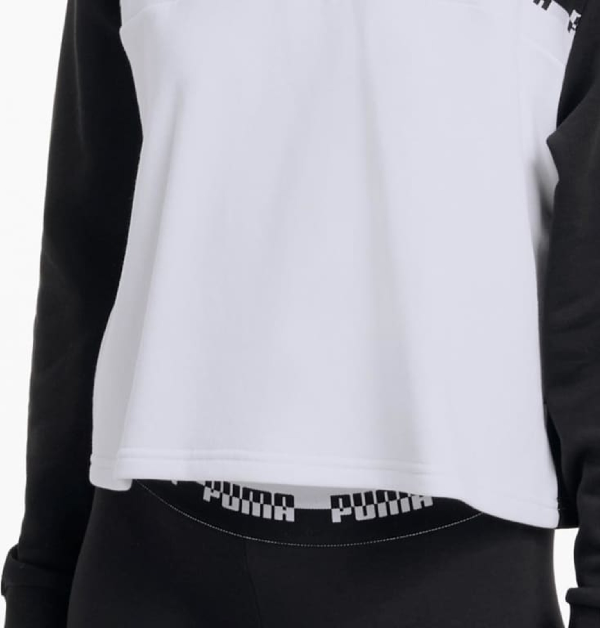 SUDADERA CASUAL COLOR NEGRO PARA MUJER  ROPA  PUMA 0901