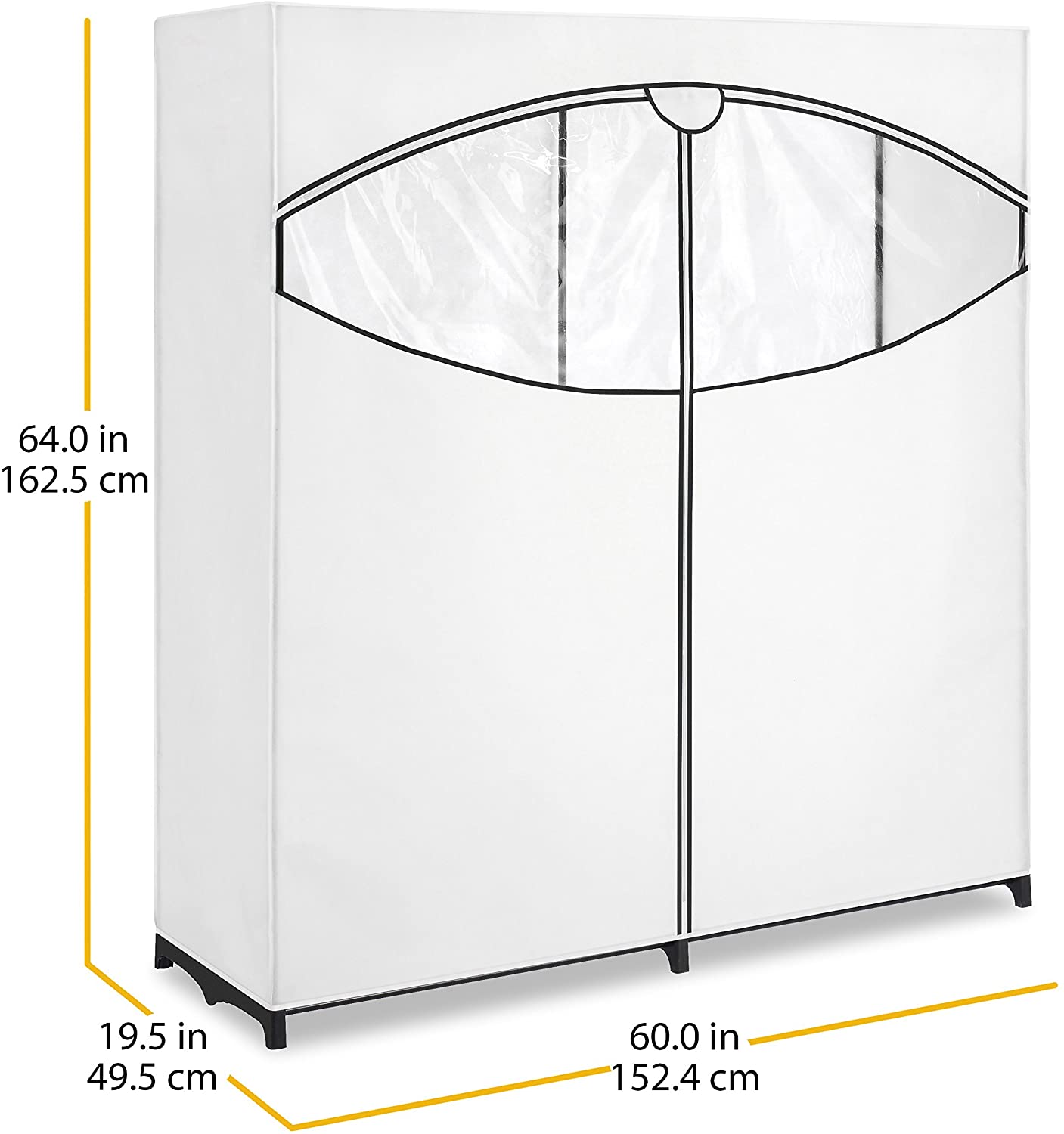 WHITMOR Clóset para almacenamiento de ropa/armario, amplio, color blanco