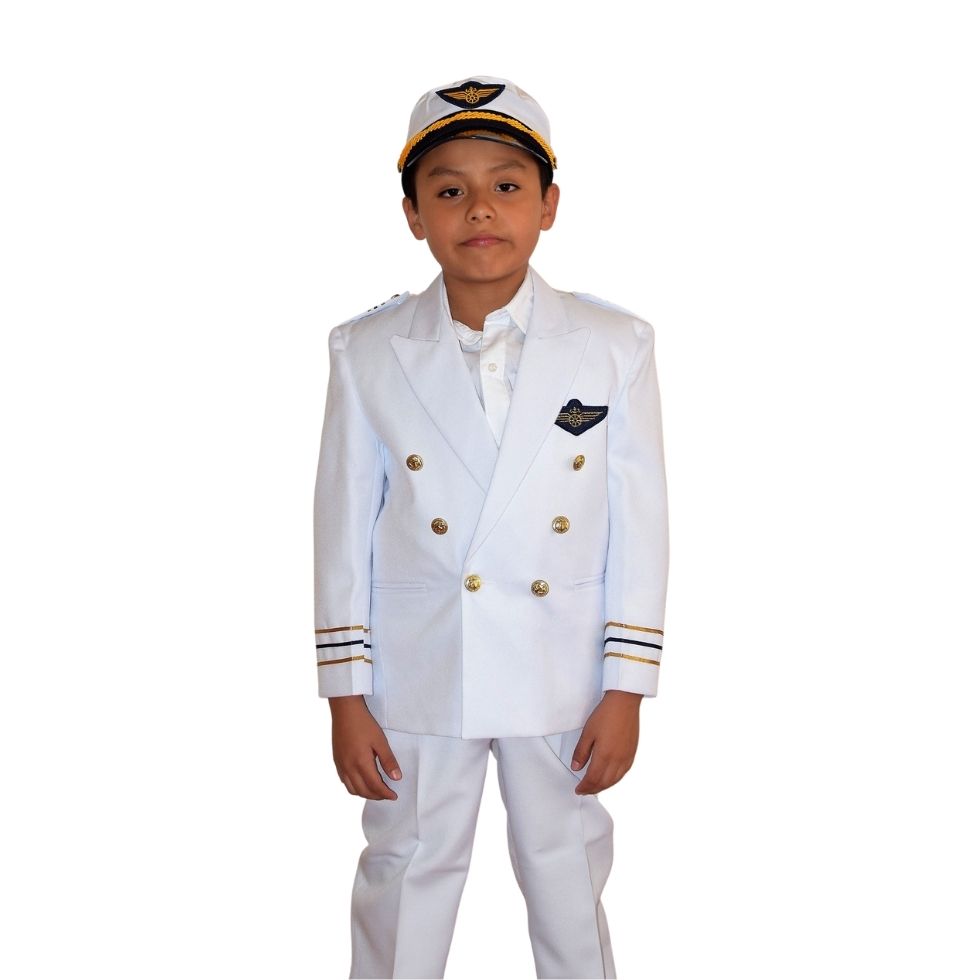 Traje de Marinero Para Niño Blanco O Azul Marino