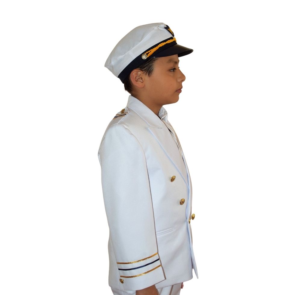 Traje de Marinero Para Niño Blanco O Azul Marino