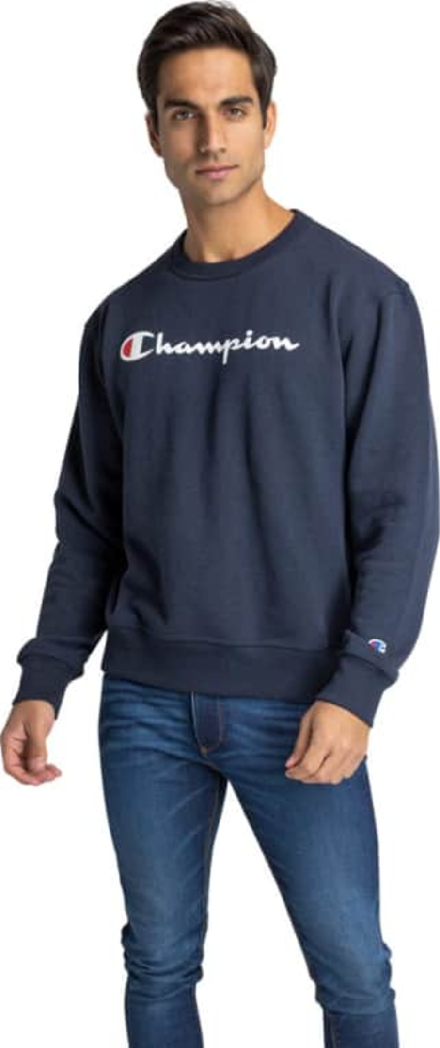 SUETER CASUAL PARA HOMBRE COLOR AZUL MARINO ROPA SWEATER CHAMPION 4NYC