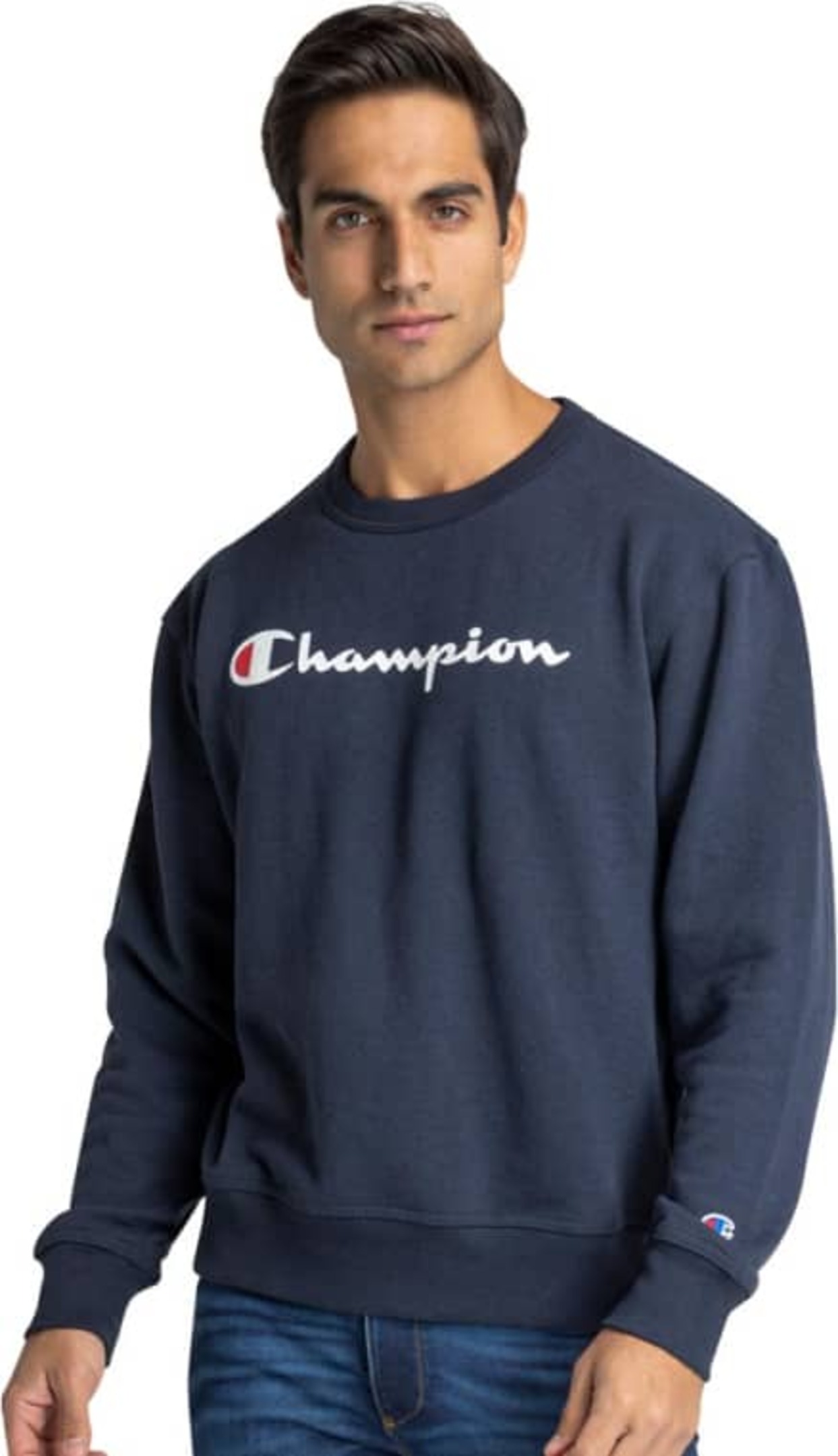 SUETER CASUAL PARA HOMBRE COLOR AZUL MARINO ROPA SWEATER CHAMPION 4NYC