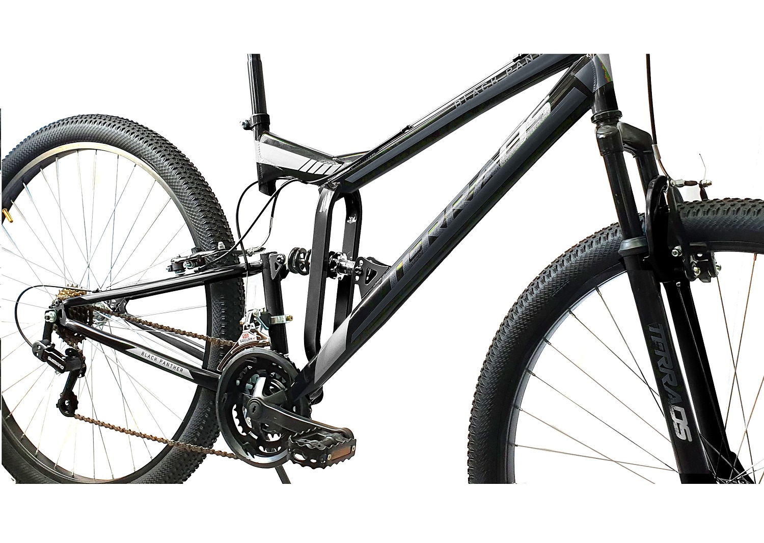 Bicicleta Black Panther Terra Rodada 29 Doble Suspensi n 18 Vel Gris