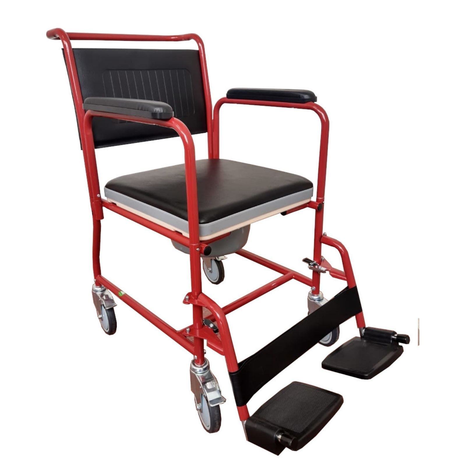 Silla De Ruedas Con Comodo Integrado Rojo Silla De Traslado