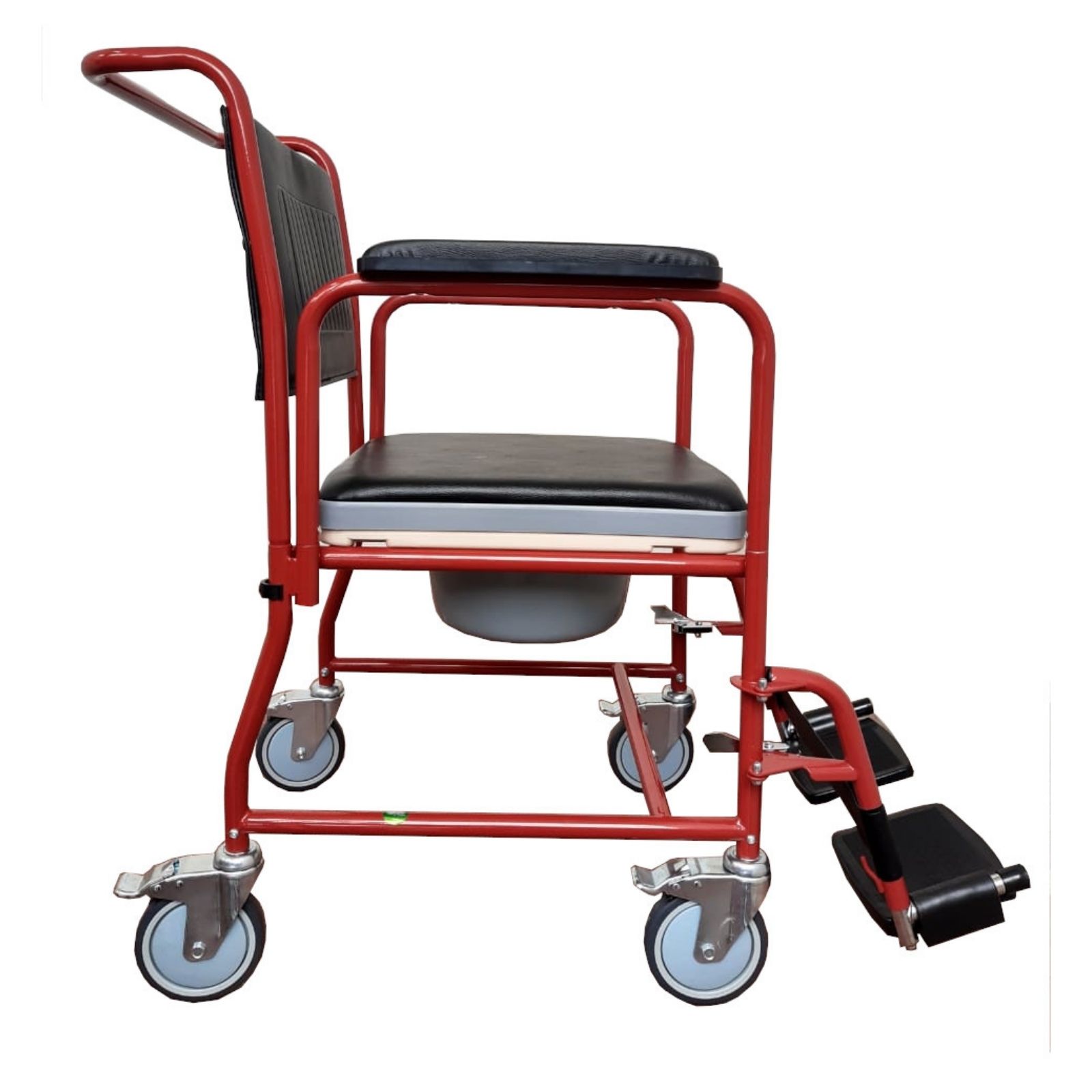 Silla De Ruedas Con Comodo Integrado Rojo Silla De Traslado