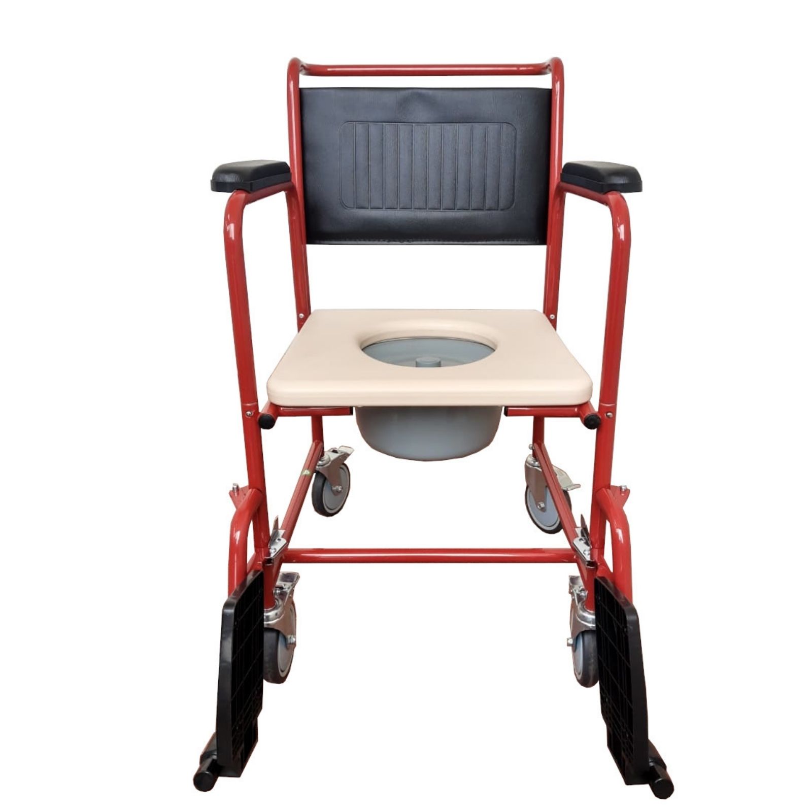 Silla De Ruedas Con Comodo Integrado Rojo Silla De Traslado