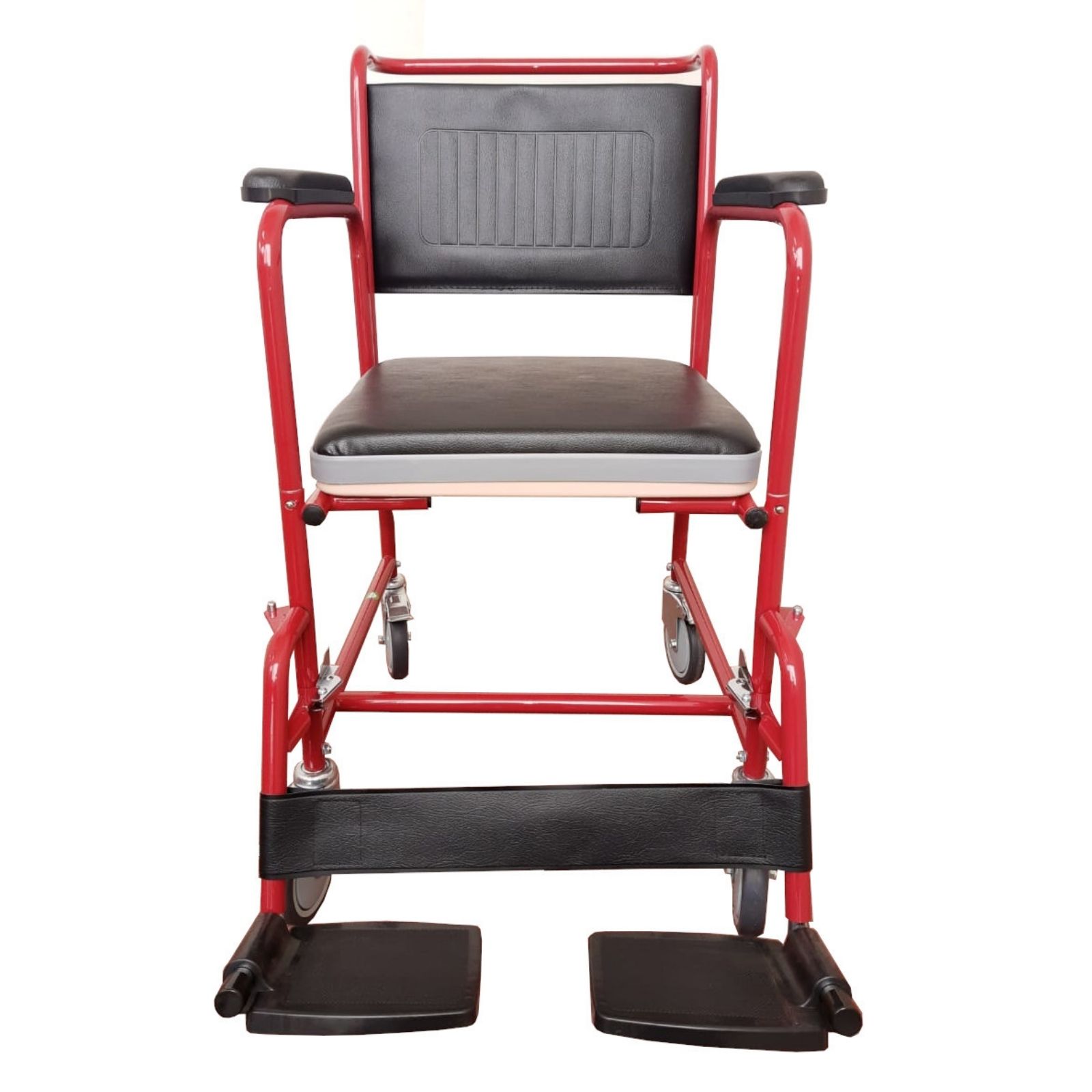 Silla De Ruedas Con Comodo Integrado Rojo Silla De Traslado