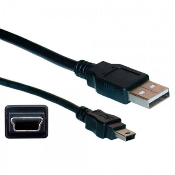 Cable Mini USB V3 Negro 80cm Solo Carga
