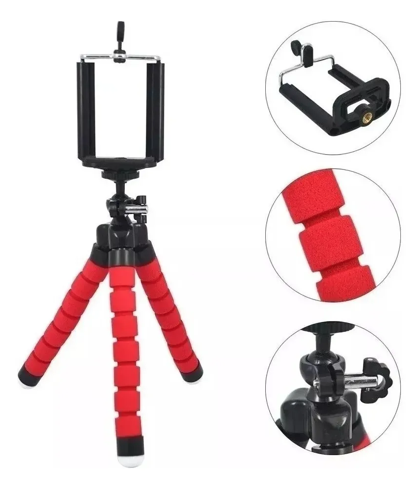 Tripie Soporte Para Celular Smartphone Camaras Flexible 