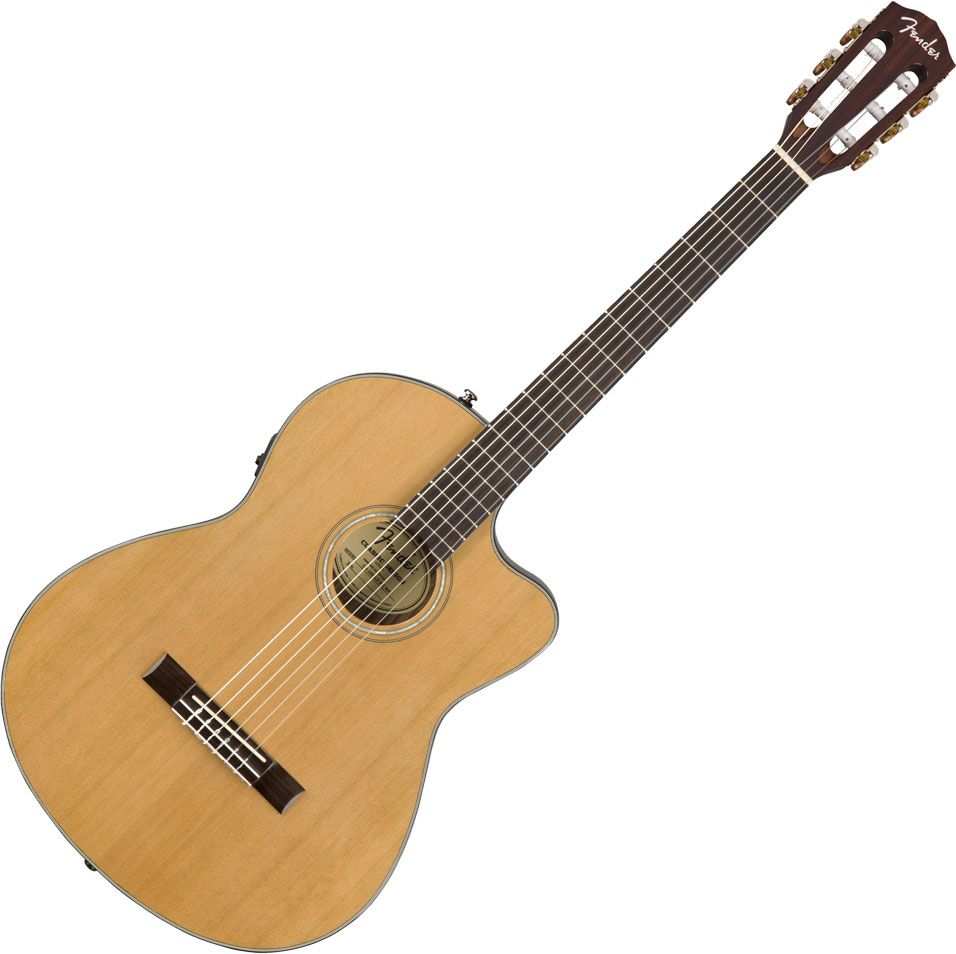 GUITARRA ELECTROACUSTICA FENDER NYLON NATURAL CON ESTUCHE CN-140SCE