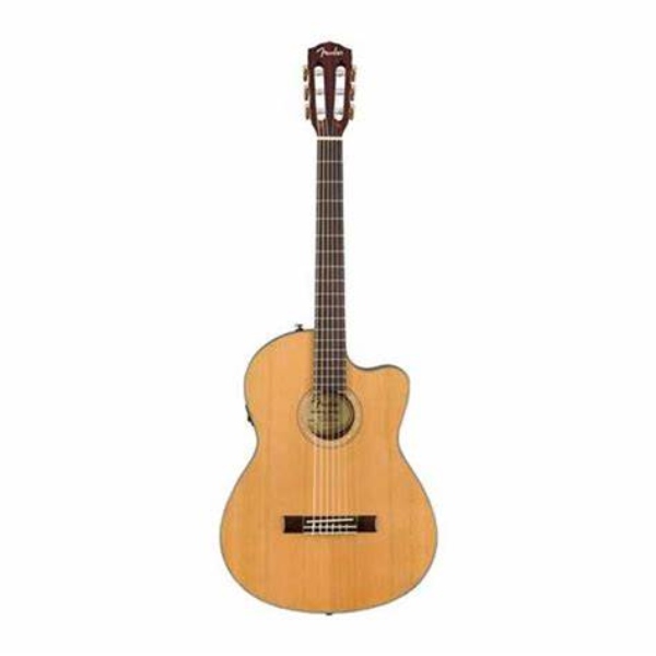 GUITARRA ELECTROACUSTICA FENDER NYLON NATURAL CON ESTUCHE CN-140SCE