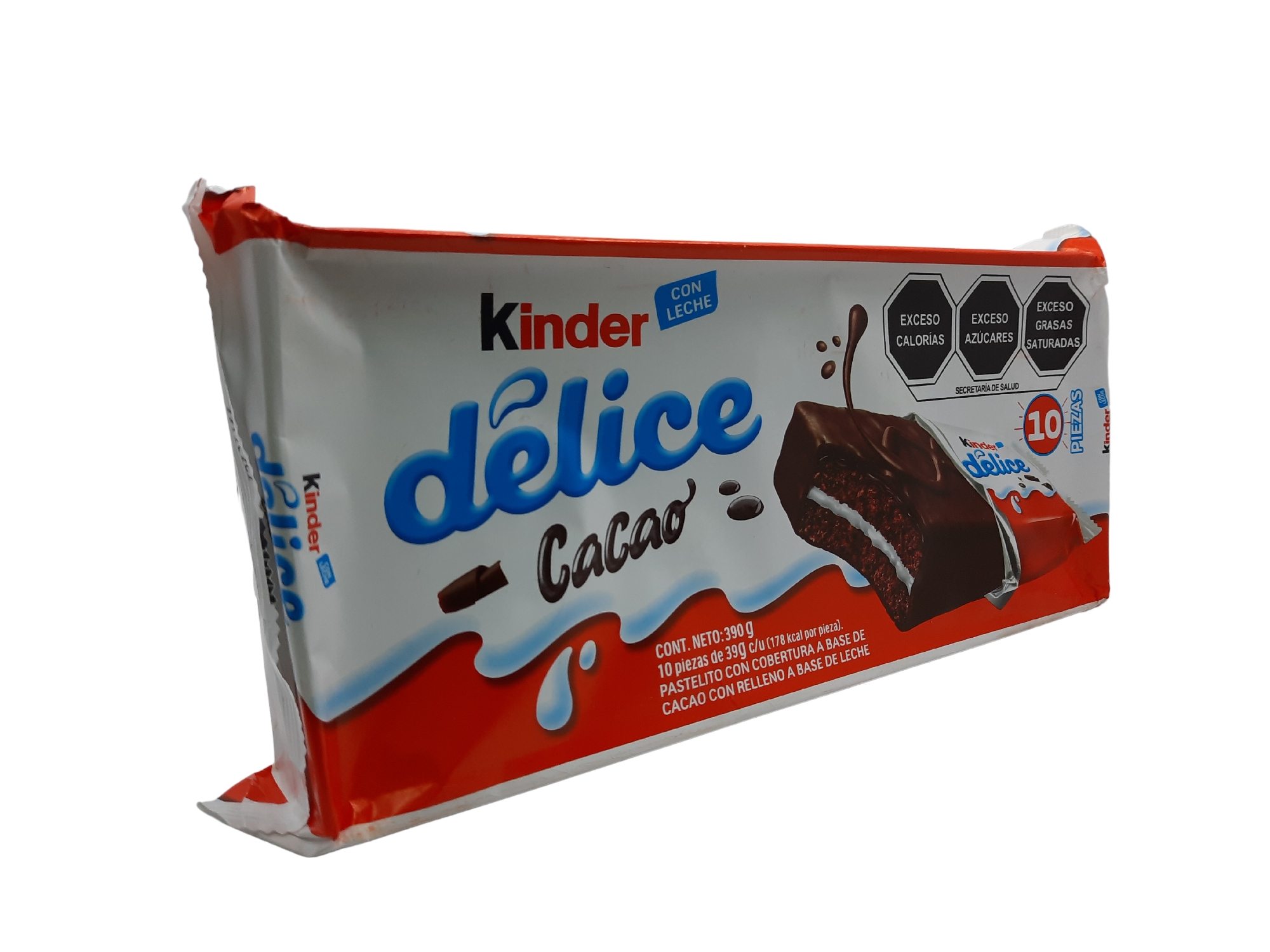 Chocolate Kinder Delice Cacao 10 Pz 390 g