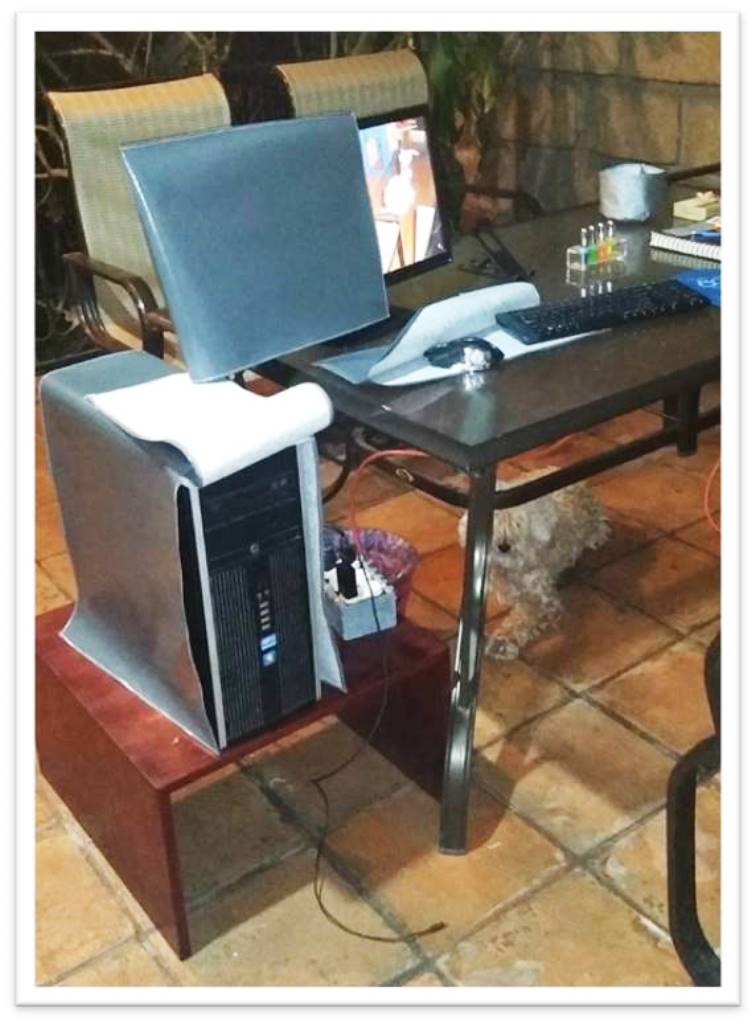 Fundas Para PC, Color Gris, (Kit incluye, para: monitor, CPU, teclado e impresora)