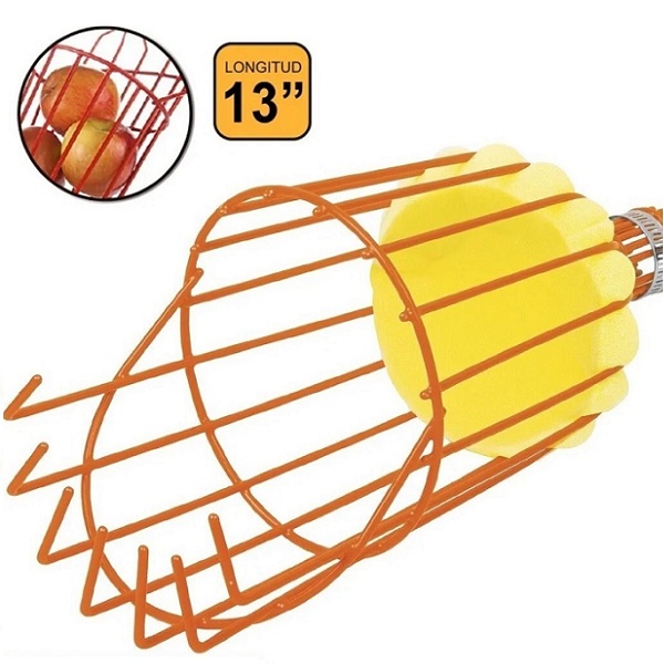 Recolector de fruta, sin mango Canastilla con garras Fabricado en acero-ligero FRUT TRUPER 